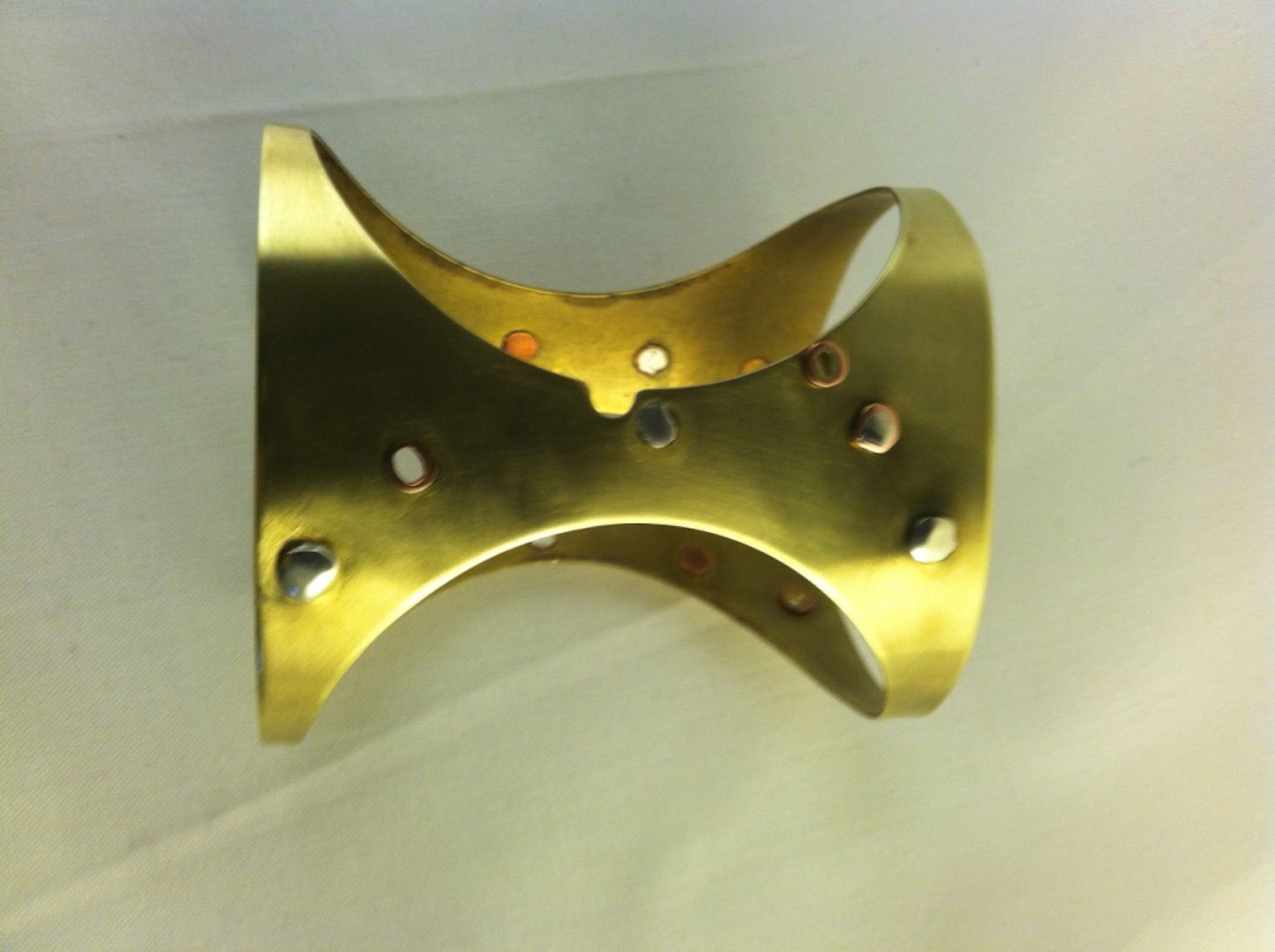 Brass Cut-out Cuff Bracelet