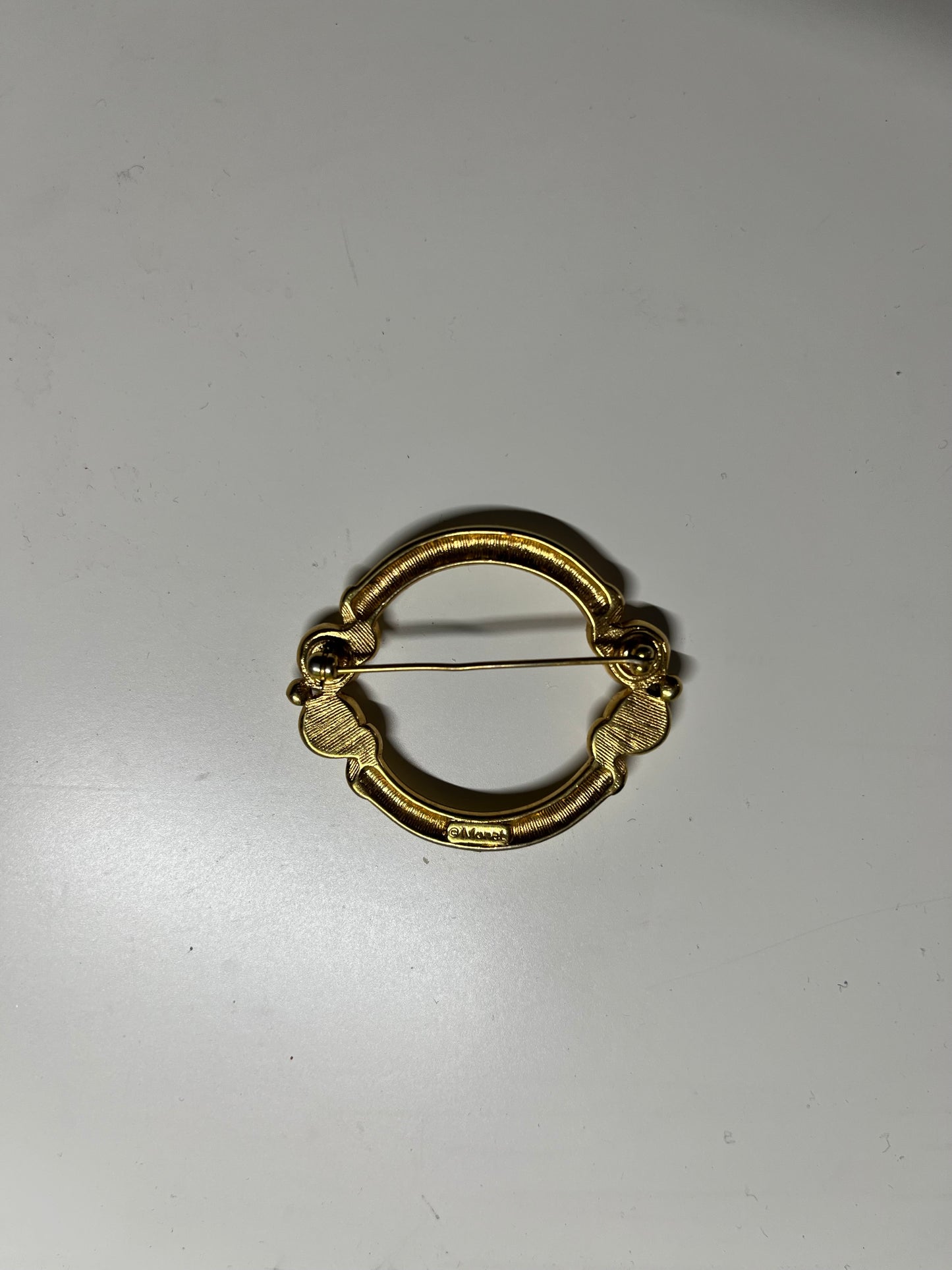 Vintage Money Circle Brooch