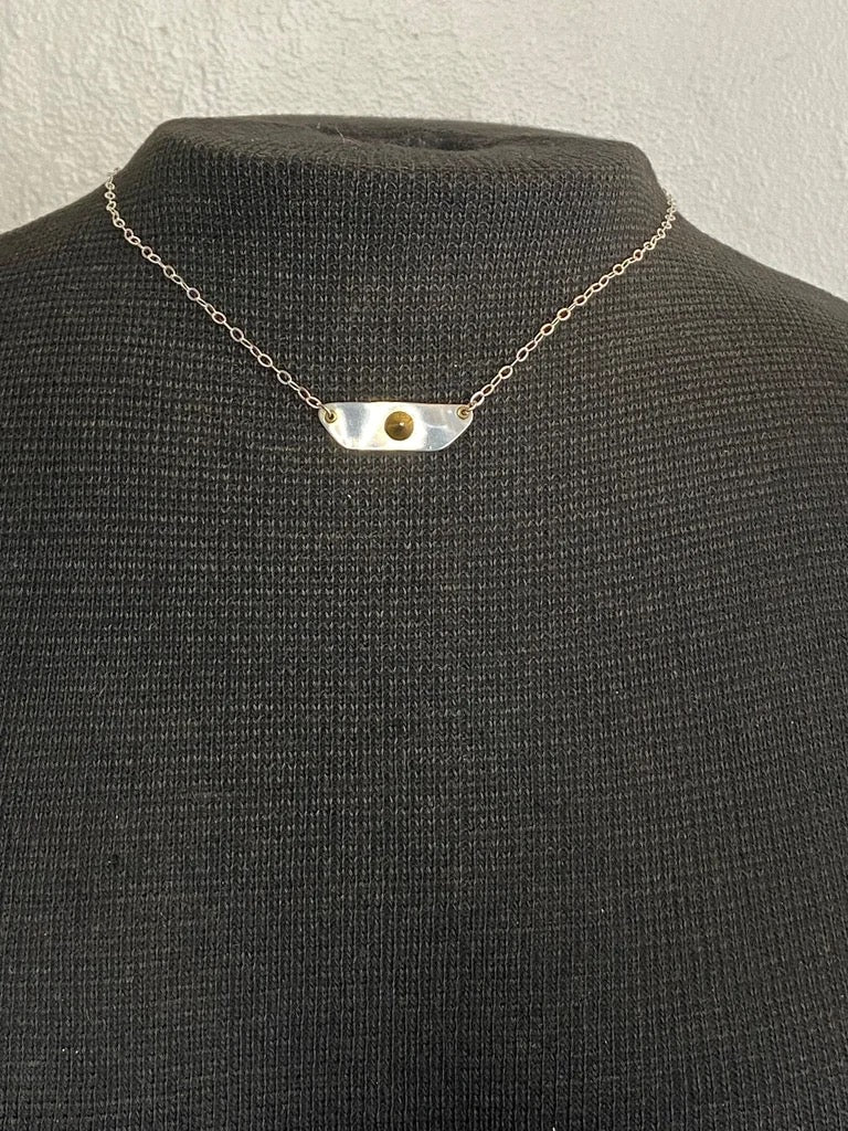 Brass Spike Necklace