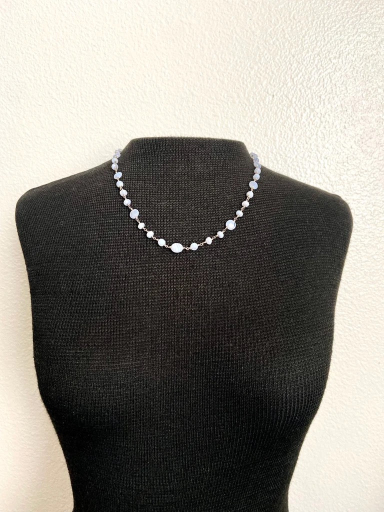 Blue Lace Agate Necklace