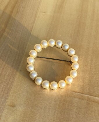 Vintage Marvella Faux Pearl Brooch