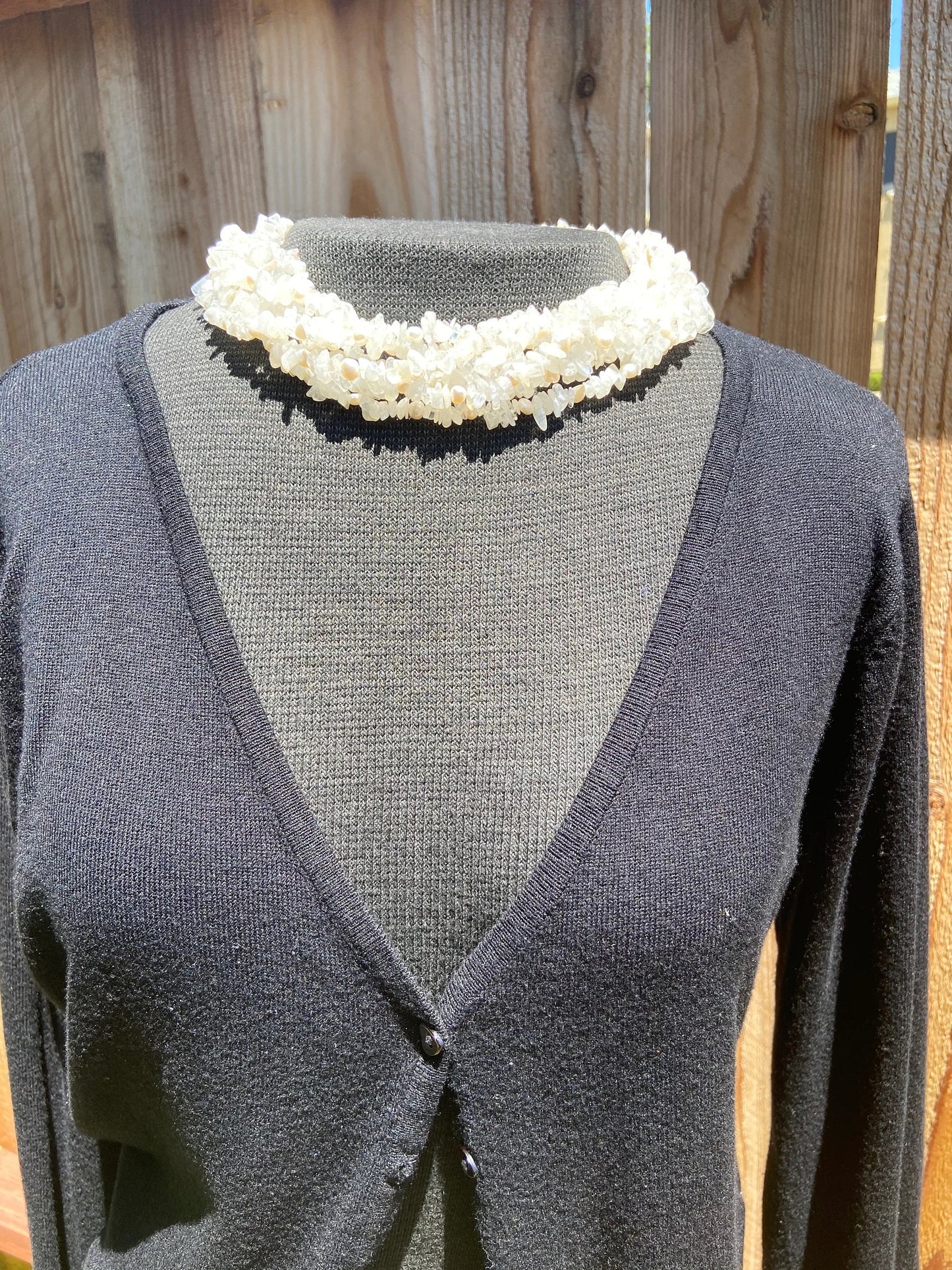 Moonstone & Pearl Chocker Necklace