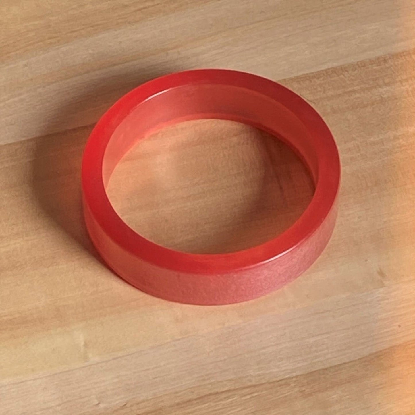 Vintage Pink Iridescent Bangle Bracelet
