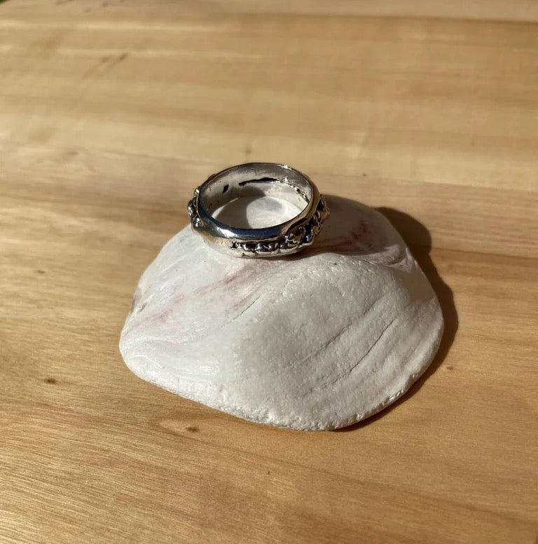 Granulated Sterling Silver Ring