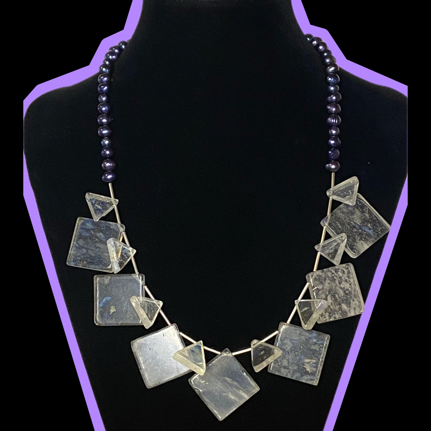 Quartz & Pearl Necklace