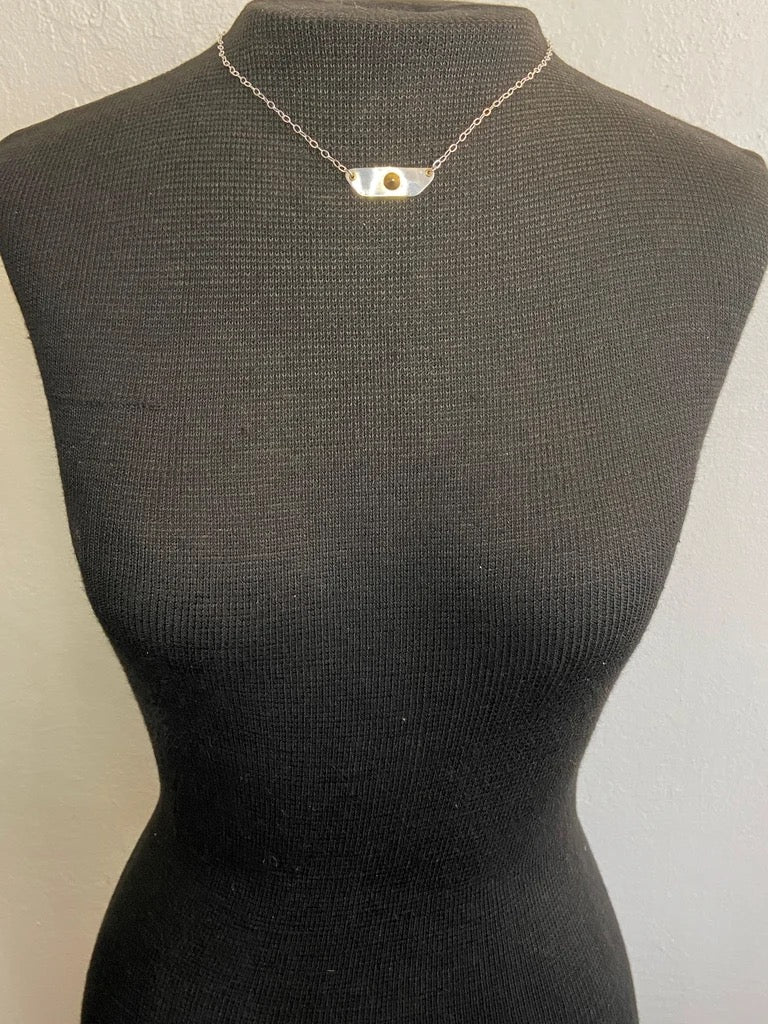 Brass Spike Necklace