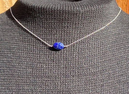 Faceted Lapis Lazuli Necklace