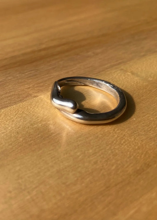 Sterling Silver Crossover Ring