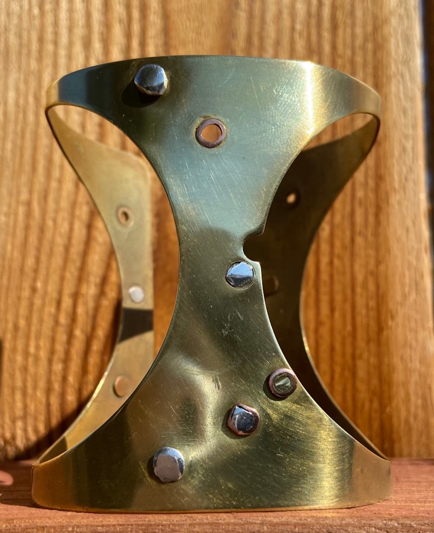 Brass Cut-out Cuff Bracelet