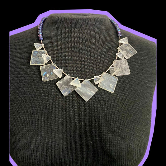 Quartz & Pearl Necklace